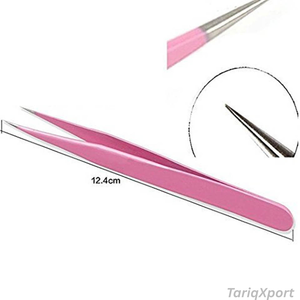 Pince à épiler en acier inoxydable de haute qualité à prix de gros, personnalisable avec logo privé pour outils de salon de cils - Product Image 6