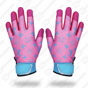 Meilleure qualité nouveauté sublimation imprimé cuir de vachette cabretta gant de baseball avec bracelet en caoutchouc pour hommes et femmes - Product Image 6