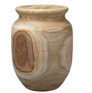 Jarrón Decorativo de Madera de Mango Tallado a Mano para Sala de Estar u Oficina, Regalos y Uso al por Mayor, Jarrón de Flores de Madera Ecológico - Product Image 3