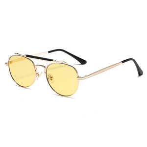 Nouvelles Lunettes de Soleil Rondes Vintage Double Pont en Métal de Haute Qualité 2026 avec Verres Anti-UV pour Hommes et Femmes, Idéales pour les Activités de Plein Air - Product Image 6