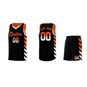 Maillot de basket-ball respirant en polyester, uniforme de basket-ball pour adultes, logo personnalisé, ensembles d'uniformes à séchage rapide - Product Image 3
