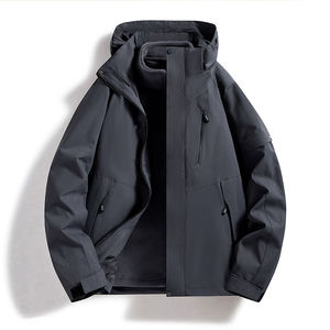 Chaqueta Cortavientos de Lona Gruesa con Cremallera para Hombre, Impermeable y Transpirable, con Capucha Anti-UV, para Ciclismo y Running, Servicio OEM - Product Image 5