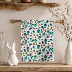 Toallas de Cocina con Estampado de Ciruela de la India, 100% Algodón, Toalla de Cocina Premium para Venta al por Mayor - Product Image 1