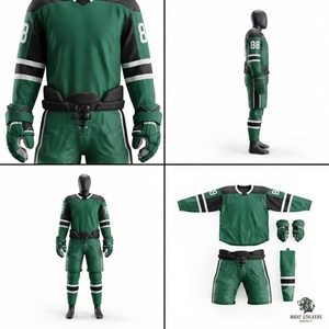Ice Hockey Team Uniform Personalized Player Jersey Matching <b>Socks</b> Professional Tournament Sports Clothing Premium Fabric - Product Image 6