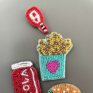 Breloques Cœur et Étoile Entrelacés Chrétien en Perles de Rocaille et Cristal – Mignon Cadeau Quotidien Personnalisé pour Fille – Nouvelle Tendance - Product Image 1