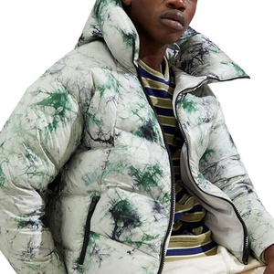 Custom Logo <b>Men's</b> Winter Waterproof Safari Puffer <b>Jacket</b> Mandarin Collar Nylon Shell Polyester Lining Cotton-Filled Polyester - Product Image 3