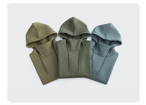 Sudaderas con capucha de alta calidad, 100% algodón, estilo hip hop, gruesas y resistentes, para hombre, ropa urbana, con logotipo personalizado OEM, bordado, para hombre - Product Image 3