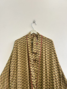 Bata de dormir vintage de seda, larga, para mujer - Product Image 2