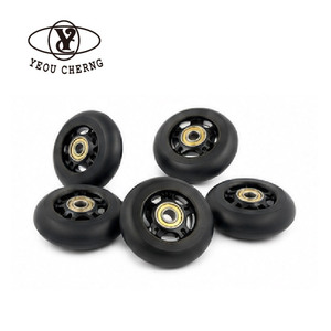 Eco-Friendly 76x24mm <b>Suitcase</b> <b>Wheels</b> 78A High Elasticity Shock Absorption Replacement <b>Wheel</b> for Luggage Travel Bag Trolley Case - Product Image 1