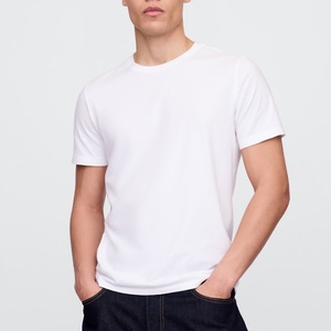 Fabricant OEM ODM, fournisseur de marques privées, t-shirts en coton pour hommes, t-shirt en coton gris à col rond, coupe classique, manches courtes - Product Image 4