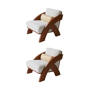 Fauteuil d'appoint simple de style nordique à prix de gros, chaise de salon moderne de luxe en velours blanc, écologique - Product Image 2