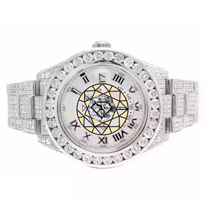 Reloj de Pulsera de Lujo Automático con Esfera Romana Premium y Diamantes, Logotipo Personalizado, Cristal de Zafiro, Diseño Directo de Fábrica - Product Image 4