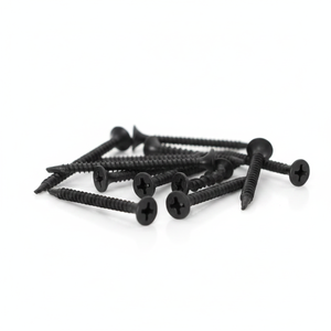 Tornillos Métricos de Acero al Carbono Negro Clase 8.8, Rosca Gruesa, Cabeza Pan, Acabado Fosfatado para Fijación de Paneles de Yeso - Product Image 4