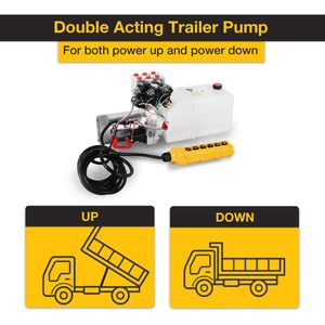 Unité hydraulique à solénoïde double action 12V DC de 6 quarts avec réservoir en plastique - Product Image 6