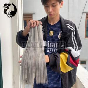 Suministro al por mayor 100% Extensiones de cabello humano virgen de trama recta vietnamita Cutícula completa Color natural Tejido de cabello súper Doble - Product Image 1