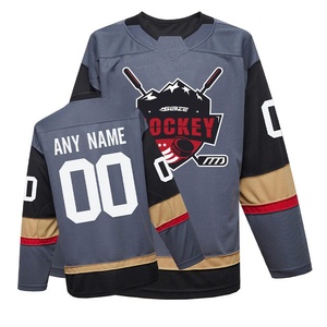 Jersey de Hockey sobre Hielo Personalizado Unisex para Adultos, Impresión Sublimada, Absorbente de Humedad, Transpirable, 100% Poliéster, Manga Corta, Otros, Regular - Product Image 2
