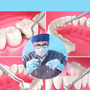 Kit de herramientas profesionales para el cuidado bucal con espejo dental y raspador para higiene personal, kit de herramientas de acero inoxidable para el cuidado bucal - Product Image 5