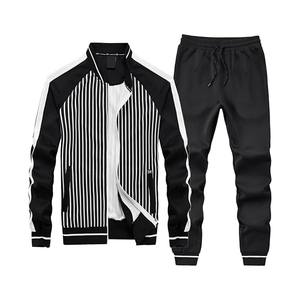 ชุดวอร์มลำลองแบบ unisex สำหรับฤดูหนาว มีซิป ฮู้ดดี้ กางเกงจ็อกกิ้งทรงบาน ปักลาย 3 มิติ พิมพ์ลาย  ชุดแทรคสูทแบบเรียบ  ฮู้ดดี้ออกแบบเองได้ 100% - Product Image 2