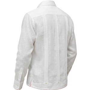 Men's Long Sleeve Stand Collar Shirt 100% Cotton ODM <b>Single</b> Button Breathable Lightweight Summer Ethnic Hippie Casual Solid - Product Image 3