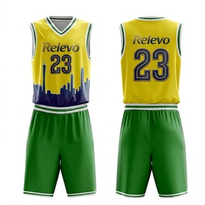 Uniforme de Baloncesto Personalizado para Hombre, Sin Mangas, Transpirable, Cómodo, de Secado Rápido, 100% Poliéster, Diseño Sublimado, Superventas - Product Image 1