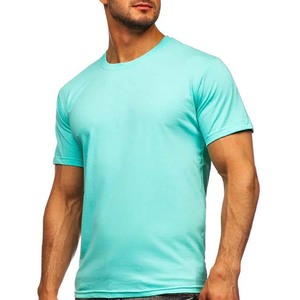 T-shirts pour hommes en coton 100% col rond, style streetwear, couleur unie, manches courtes, coupe oversize, en vente. - Product Image 2
