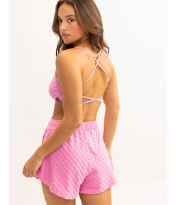 Gran oferta, conjunto de sujetador de Yoga transpirable para mujer, banda de cintura de estilo Scrunch con tiras cortas - Product Image 6