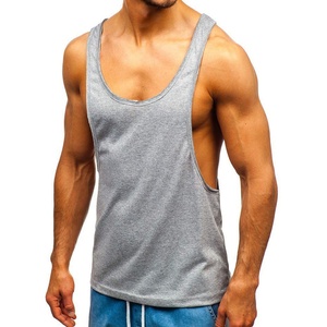 เสื้อกล้ามออกกำลังกายผู้ชายสีเทา สำหรับเพาะกาย ฟิตเนส วิ่ง  แบบถัก มีไซส์ใหญ่  ขายตรงจากโรงงาน ปี 2026 - Product Image 3