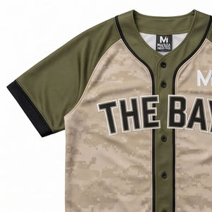 Camiseta de Béisbol Sublimada Personalizada para Equipos, Anti-Pilling, de Secado Rápido, Tejido de Malla Transpirable, Sublimación Completa, Ropa Deportiva - Product Image 2