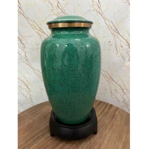 Handcrafted Custom Metal Cremation Urn Adult Ashes Decorative Finish Personalized <b>Memorial</b> Metal Urn for Human Ashes - Product Image 6