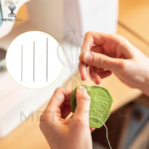 Agujas para Extensiones de Cabello con Autohilado, de Acero Inoxidable con Ojo Dorado, Fáciles de Usar, para Coser y Tejer, Venta al Por Mayor - Product Image 4