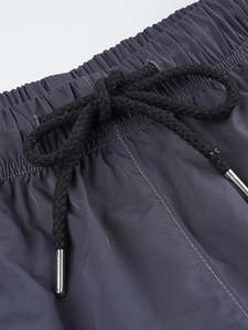 Pantalon décontracté mi-taille en coton et lin pour homme, avec cordon de serrage, élastique, respirant, écologique, poids moyen, couleur unie, usage quotidien, imperméable - Product Image 2