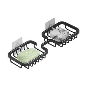 Porte-savon mural en laiton massif finition antique, porte-savon vintage pour salle de bain - Product Image 6