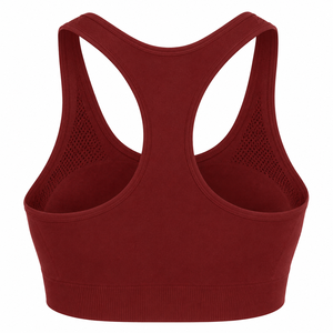 เสื้อชั้นในกีฬาไร้ตะเข็บสำหรับผู้หญิง แบบกระชับสูง ทรง Racerback สำหรับโยคะ ฟิตเนส และออกกำลังกาย - Product Image 3