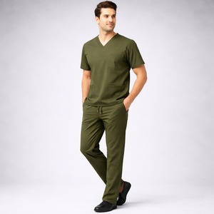Uniforme Médico de Alta Calidad al por Mayor 2026, Uniforme de Trabajo Unisex para Doctores y Enfermeras, Ropa Médica de Tela Elástica, Proveedor OEM - Product Image 1