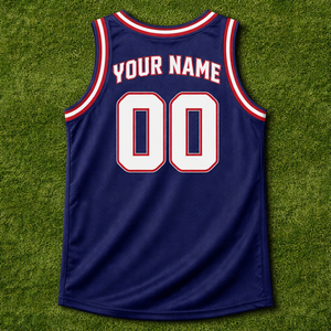 เสื้อบาสเก็ตบอลทีมแบบกำหนดเองสำหรับโรงเรียน ไซส์พลัส แห้งเร็ว ระบายอากาศได้ดี ผ้าโพลีเอสเตอร์ 100% พิมพ์ลายด้วยความร้อนด้านหน้าสำหรับผู้เล่น - Product Image 2