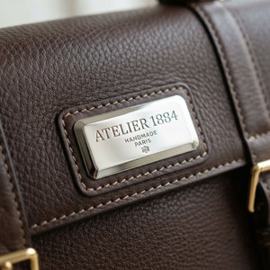 Custom <b>Metal</b> <b>Wallet</b> Label | Brushed Brass Debossed Emblem | 3M Adhesive Leather Goods Badge | <b>Wallet</b> Manufacturer OEM Logo - Product Image 2