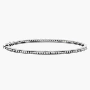 Eternity Diamond <b>Bangle</b> <b>Bracelet</b> in Yellow Gold - Product Image 5