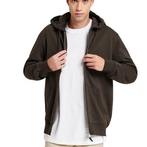 Vente en gros de sweats à capuche zippés de qualité supérieure, style streetwear, avec logo brodé personnalisé, prix d'usine, fournisseur - Product Image 1
