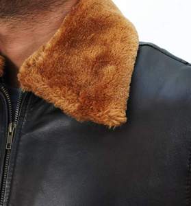 SMART SHINE ENTERPRISES Men Premium Genuine <b>Leather</b> <b>Jacket</b> Stand Front Soft Comfortable Classic Casual Full Zip Durable <b>Winter</b> - Product Image 6