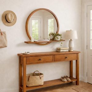 <b>Arched</b> Top <b>Full</b> <b>Length</b> Floor <b>Mirror</b> Wooden Framed Wall <b>Mirror</b> Decorative Body Dressing <b>Mirror</b> for Bedroom Living Room - Product Image 3