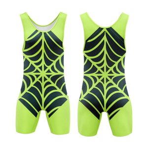 <b>Boys</b> Competition Wrestling Singlet Reversible Design Team Uniform Comfortable Compression Stretch Martial Arts Wear - Product Image 6