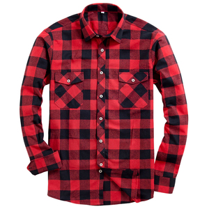 Camisa de Franela para Hombre de Buena Calidad, Personalizable, Ecológica, de Algodón/Lana, Casual, Antiarrugas, de Alta Calidad, Superventas - Product Image 4
