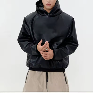 เสื้อฮู้ดซิปทรงบ็อกซี่สไตล์วินเทจสั่งทำพิเศษสำหรับผู้ชาย ขายส่ง ผ้าฝ้าย 100% หนานุ่ม กันลม ระบายอากาศได้ดี เหมาะสำหรับฤดูหนาว - Product Image 5