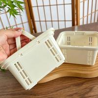 Panier de Rangement Portable Multifonctionnel pour Bureau – Organisateur Mignon et Personnalisable pour Étudiants, Idéal pour Chambre, Chargeurs, Rubans Adhésifs et Notes