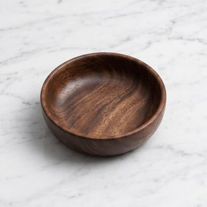 Bol en bois naturel artisanal, récipient de service rustique décoratif pour la cuisine, la table à manger, la décoration de la maison et les centres de table - Product Image 1