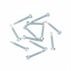 Tornillos Autoperforantes con Cabeza Hexagonal, Rosca Gruesa, Acero Zincado, Clase 8.8, Métricos - Product Image 2