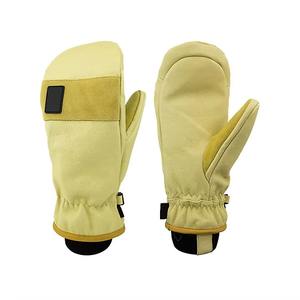 Gants d'hiver en laine 100% de haute qualité, mitaines en coton tricoté épais avec impression en silicone pour une chaleur antidérapante, nouveaux gants mitaines - Product Image 1