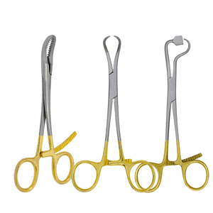 3 Pcs Plate Bone Holding Reduction Forceps Set Manual 5.5" Gold Handle Orthopedic Surgical Stainless Steel By <b>Blush</b> Surgical - Product Image 5