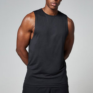 Hot Selling Slim Fit Wholesale Sports Summer High Quality Lightweight Breathable Quick Dry Anti-Pilling Custom Men's Tank <b>Top</b> - Product Image 4