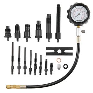 Động cơ diesel nén Tester Kit 18 cái áp lực xi lanh công cụ kiểm tra 0-1000 PSI đo Adapter DIESEL phun chẩn đoán - Product Image 1
